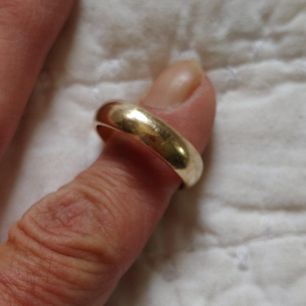 Vintage 14K yellow gold wedding band - Picture 2 of 12